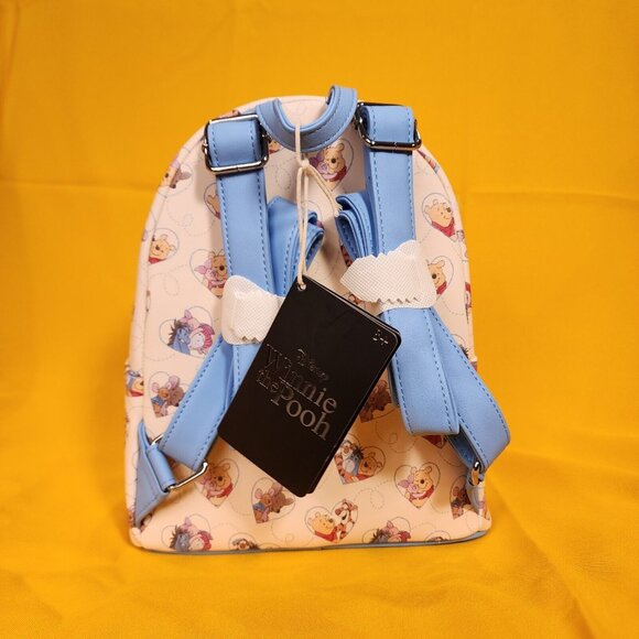 Loungefly Disney Winnie The Pooh Heart Hugs Cuddles Soft Tag Mini Backpack NEW main image 9